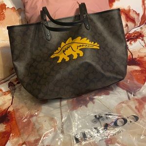 Coach Stegosaurus Tote NWT